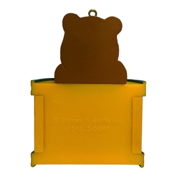 Crayola Teddy Bear Crayon Box Christmas Ornament by Binney & Smith Vintage 1992 - Picture 9 of 11
